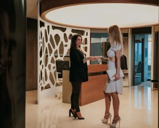 The clinic reception